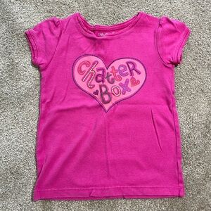GAP Pink Chatterbox Heart Tee